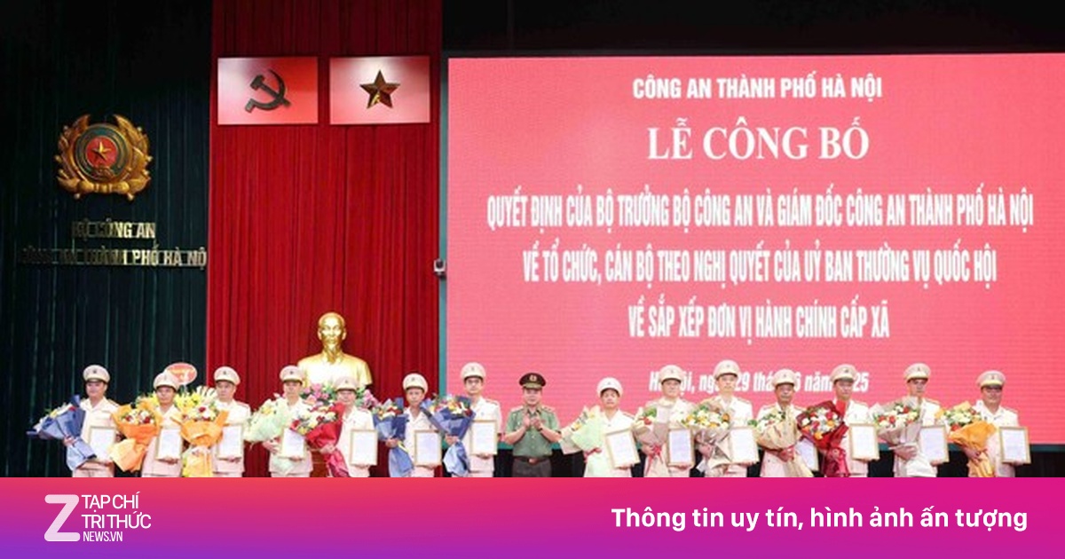 Chính thức ra mắt 126 Công an phường, xã tại Hà Nội