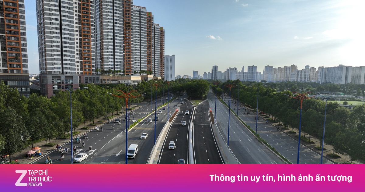 Nút giao hiện đại nhất TP.HCM sau khi thông xe hầm chui đầu tiên