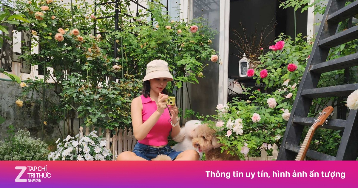 Vườn hồng rực rỡ trên sân thượng penthouse ở Bình Dương