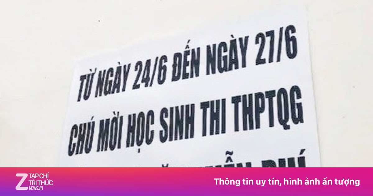 Chủ quán chay mời học sinh thi tốt nghiệp THPT đến ăn miễn phí
