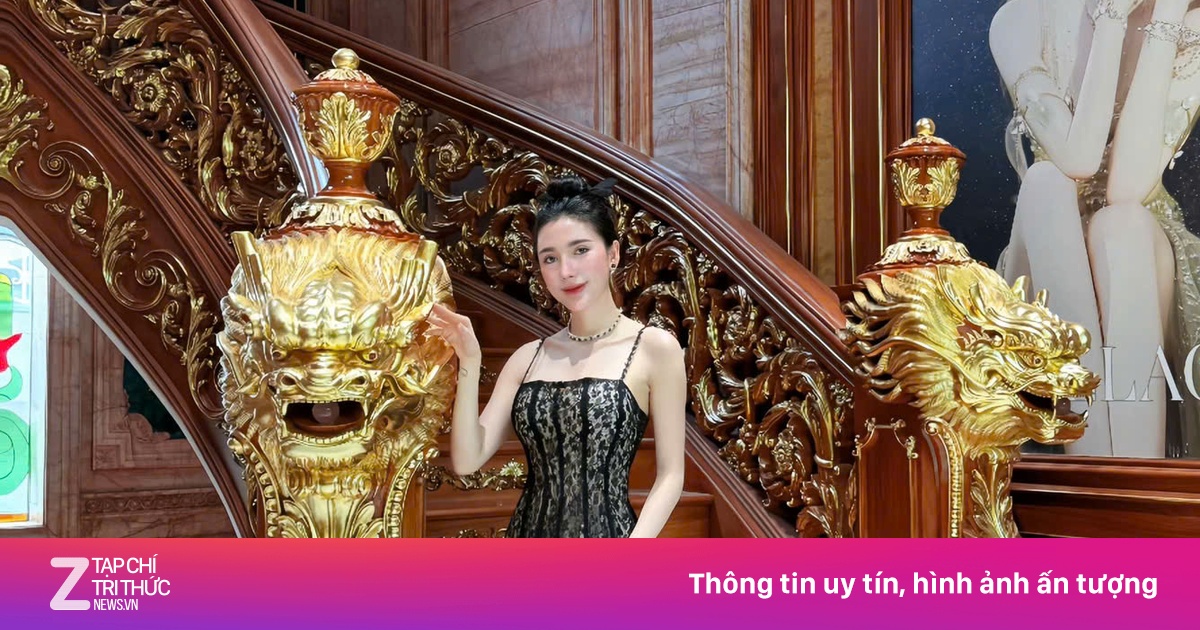 Ngân Collagen dọn vào ở biệt phủ 'dát vàng' 500 tỷ đồng