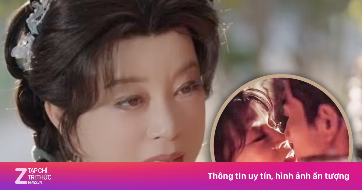Nữ diễn viên TQ 75 tuổi đóng vai thiếu nữ, hôn bạn diễn kém 30 tuổi