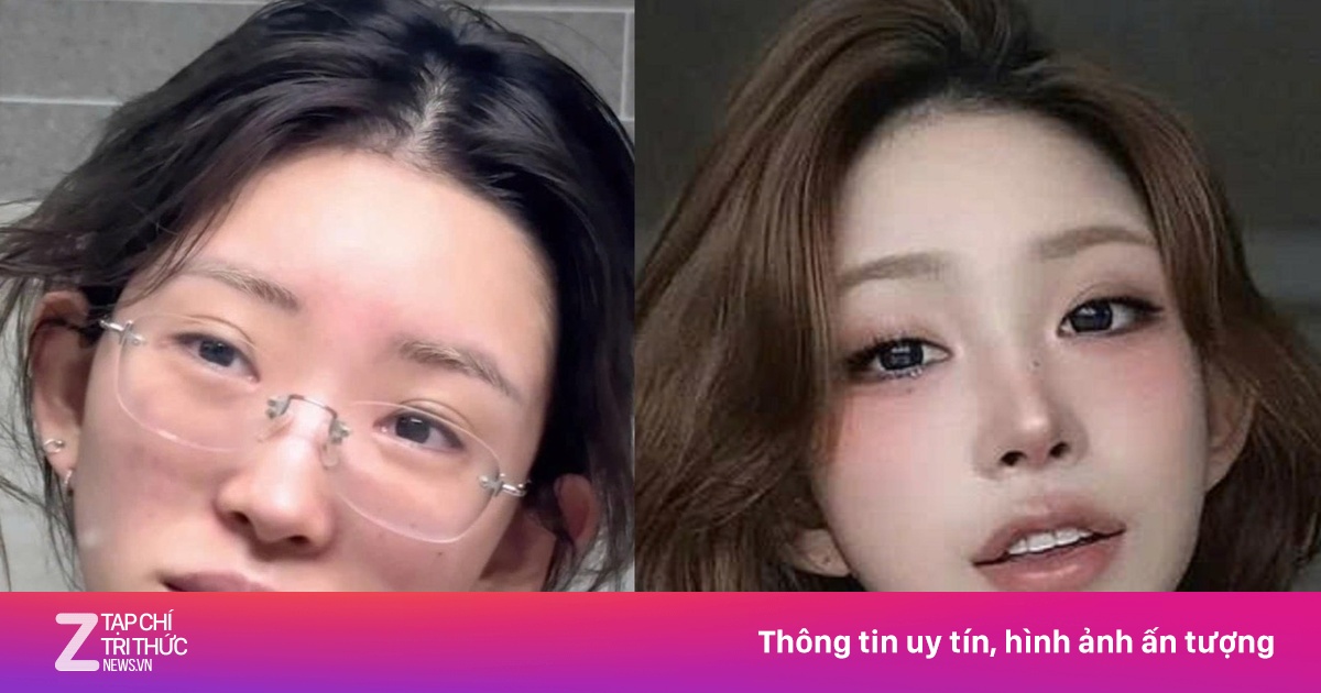 Mặt mộc gây chú ý của hot girl Hàn từng giảm 55 kg