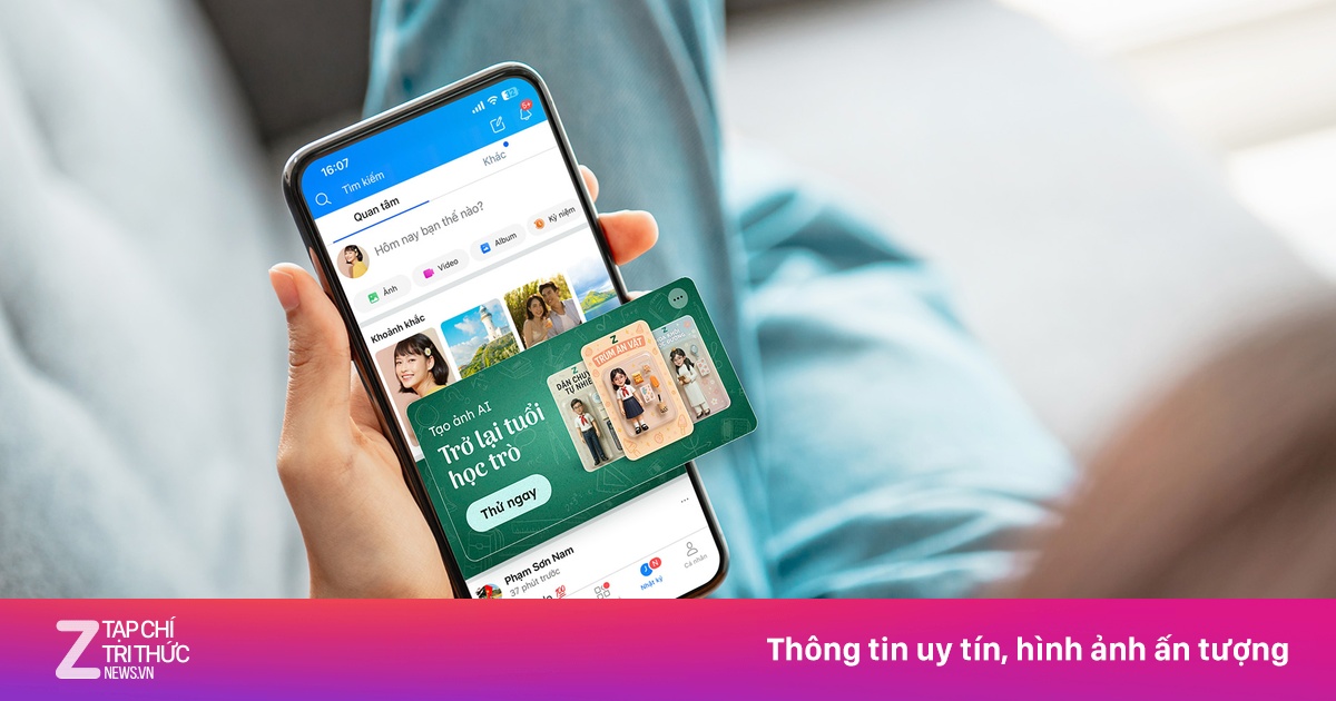 Trí tuệ nhân tạo đưa người dùng Zalo 'trở lại tuổi thơ'