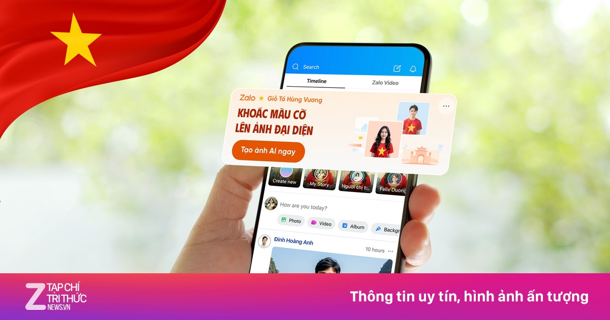 Lan tỏa tình yêu nước cùng AI Avatar trên Zalo