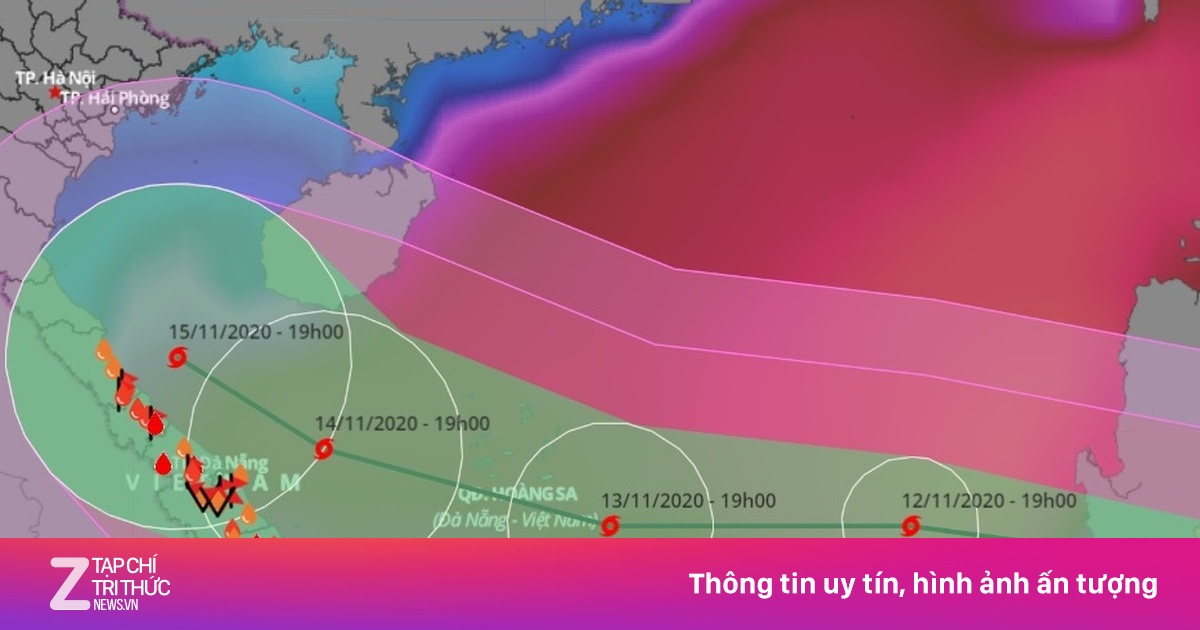 Bão Vamco đang ở giai đoạn mạnh nhất - Xã hội - ZNEWS.VN