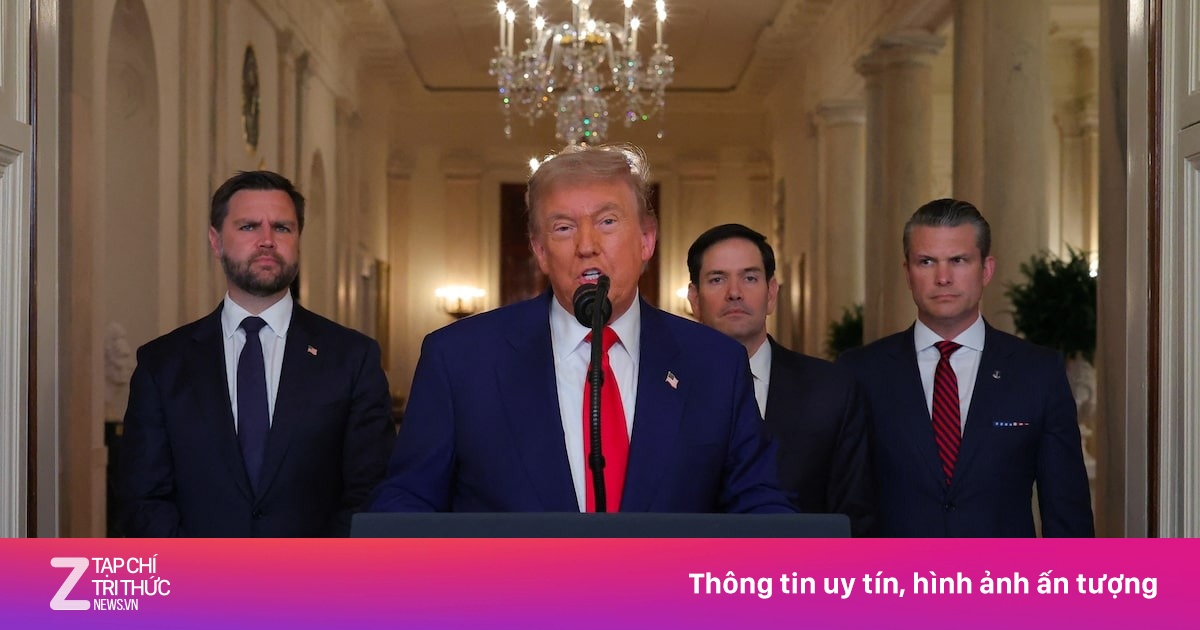 Tổng thống Trump nói gì sau khi không kích 3 cơ sở hạt nhân Iran