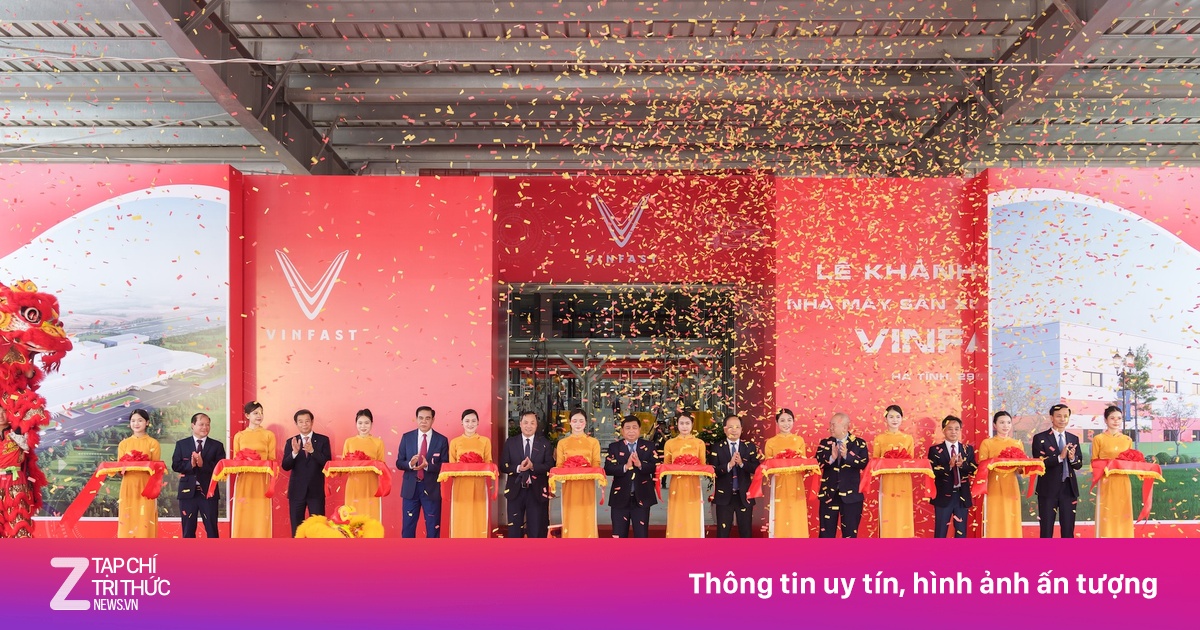 VinFast khánh thành nhà máy sản xuất ôtô điện tại Hà Tĩnh