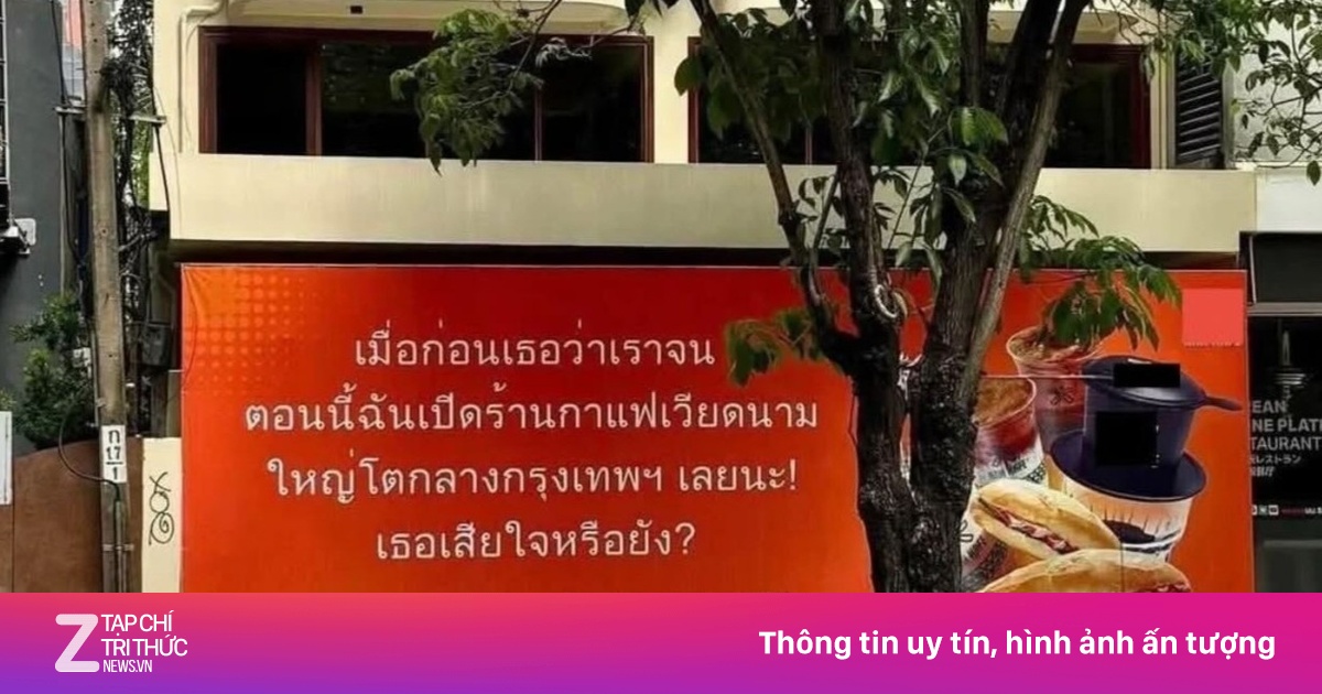 Quán cà phê Việt Nam xin lỗi vì biển hiệu gây tranh cãi ở Bangkok