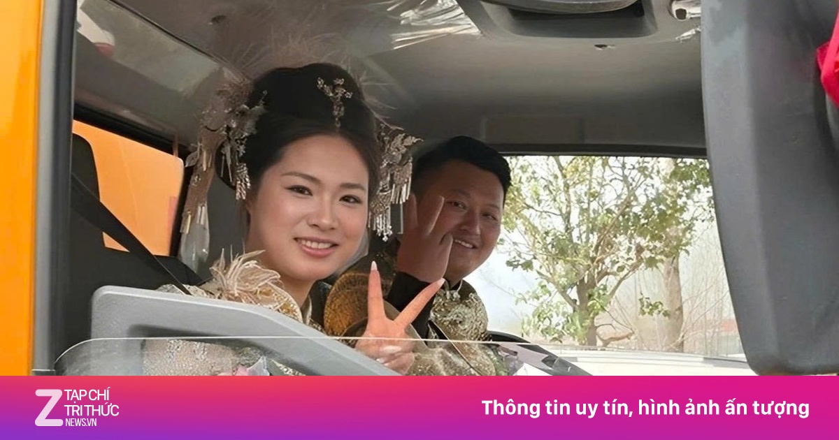 Đoàn xe hút bể phốt đi rước dâu gây chú ý ở Trung Quốc
