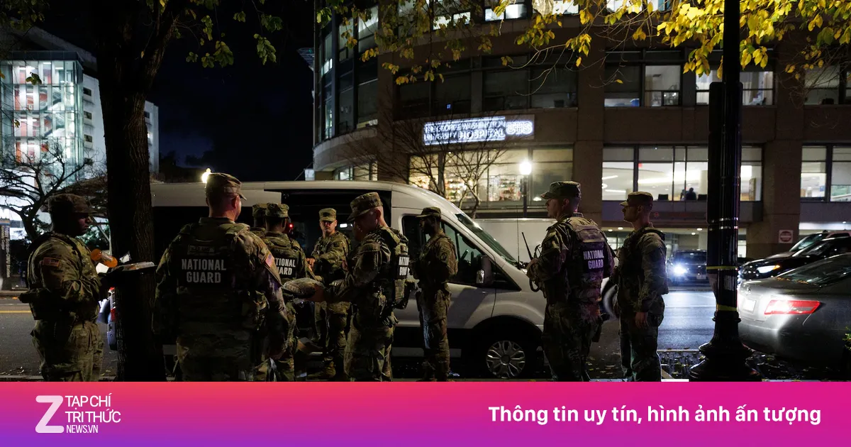 2 vệ binh Quốc gia Mỹ bị bắn gần Nhà Trắng