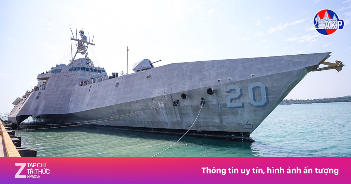 Căn cứ Trung Quốc viện trợ của hải quân Campuchia lần đầu đón tàu Mỹ