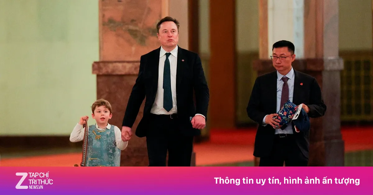 Điểm nhấn 'ngoại giao nhí' từ con trai Elon Musk