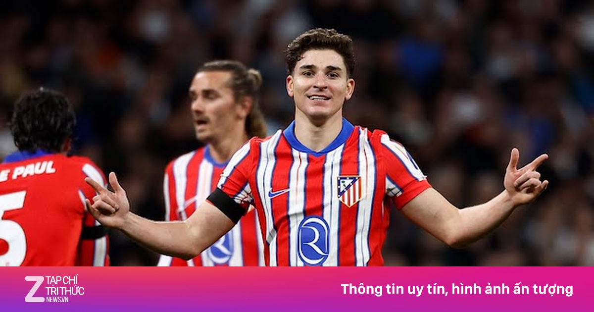 Julian Alvarez lập kỷ lục mới tại Atletico Madrid sau bàn thắng vào lưới Arsenal