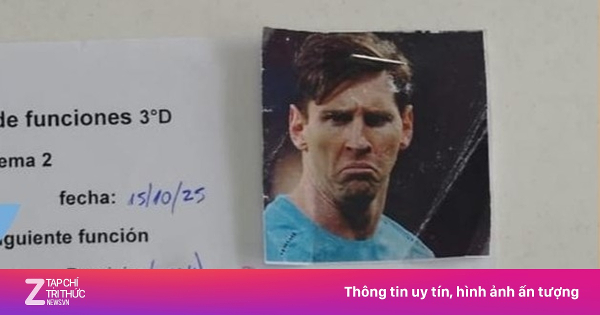 Giáo viên dùng biểu cảm của Messi để đánh giá học sinh