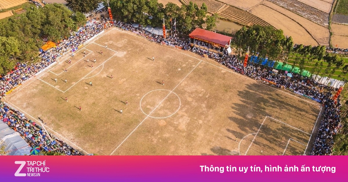 Hình ảnh choáng ngợp ở giải bóng đá hội làng miền Bắc
