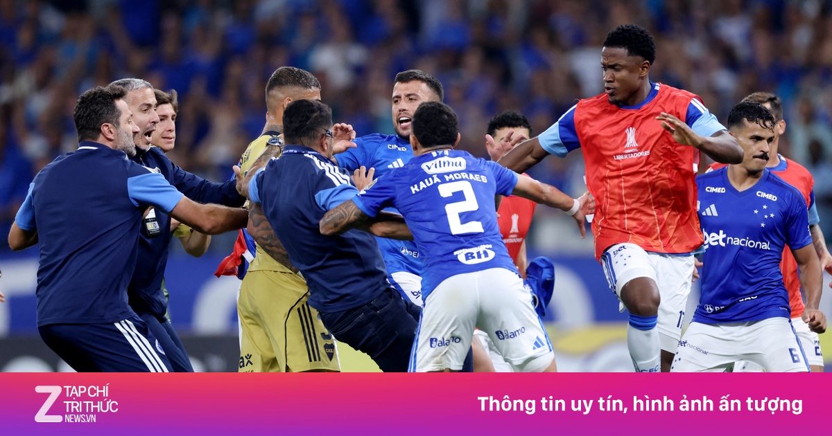 Ẩu đả bùng phát ở bóng đá Nam Mỹ