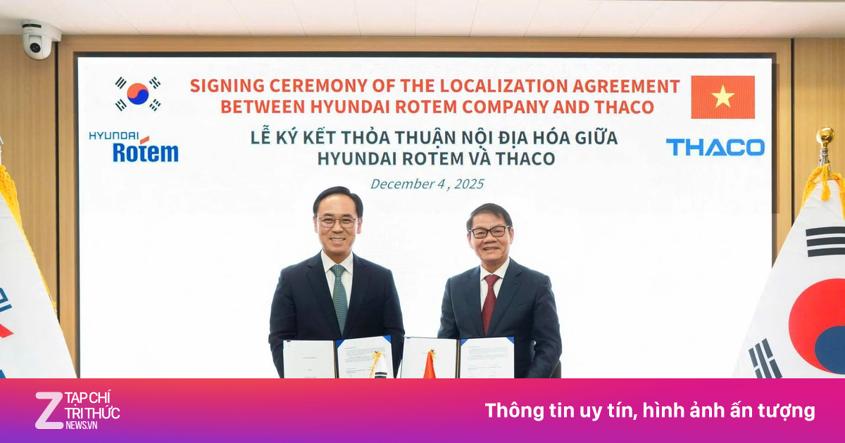 Thaco bắt tay Hyundai Rotem sản xuất tàu điện và tàu cao tốc