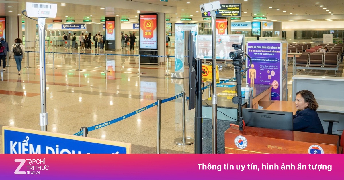 Nội Bài lắp 2 máy soi thân nhiệt, tăng cường sàng lọc y tế