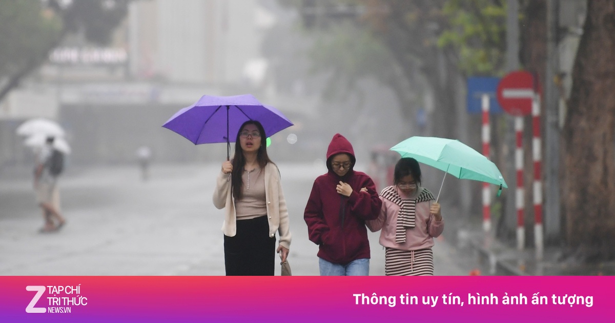 Hà Nội 3 ngày tới: Mưa rào trước khi vào đợt mưa phùn, nồm ẩm