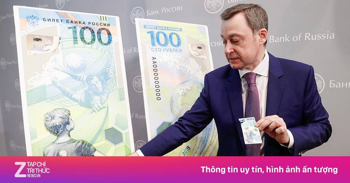 Tờ 100 rúp kỷ niệm World Cup 2018 bán giá cao ngất ngưởng | Znews.vn