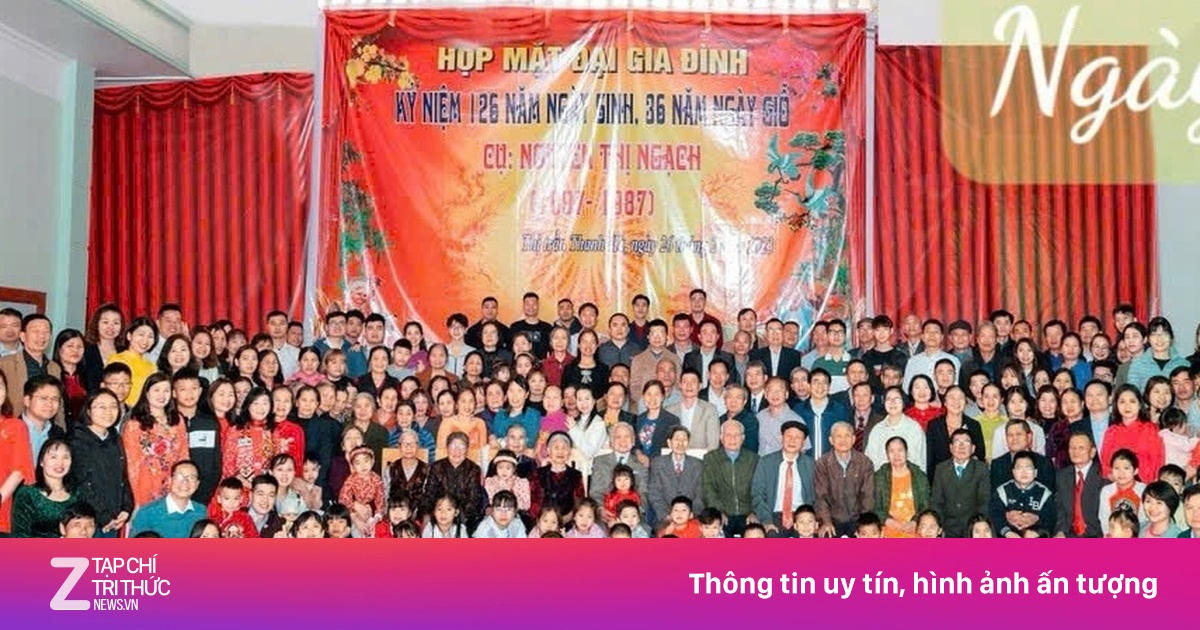 Đại gia đình ở Hải Dương có gần 500 người, giỗ cụ làm hơn trăm mâm cỗ