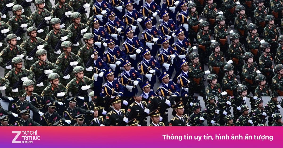 Mãn nhãn với những khung hình đều tăm tắp trong lễ diễu binh 30/4