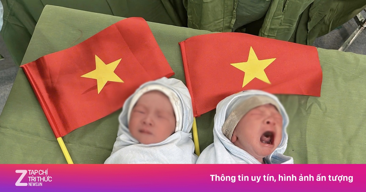 Chào đời ngày 30/4, cặp song sinh được đặt tên Thống Nhất, Hòa Bình