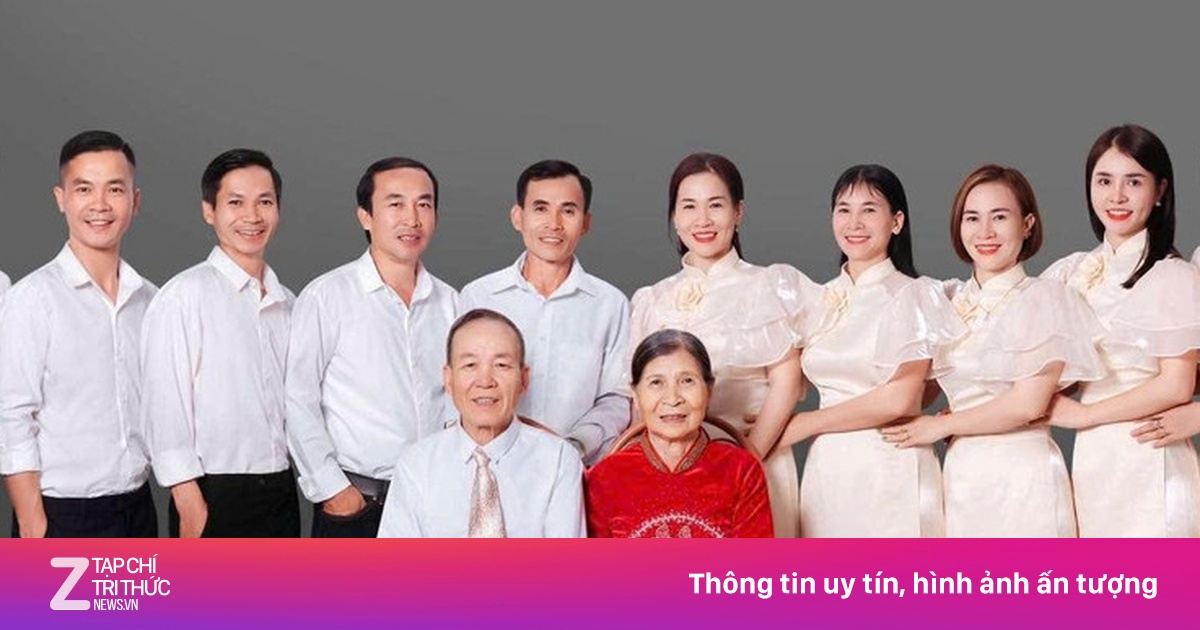 Vợ chồng ở Thanh Hóa có 10 con, 40 cháu chắt, tụ họp đông như hội