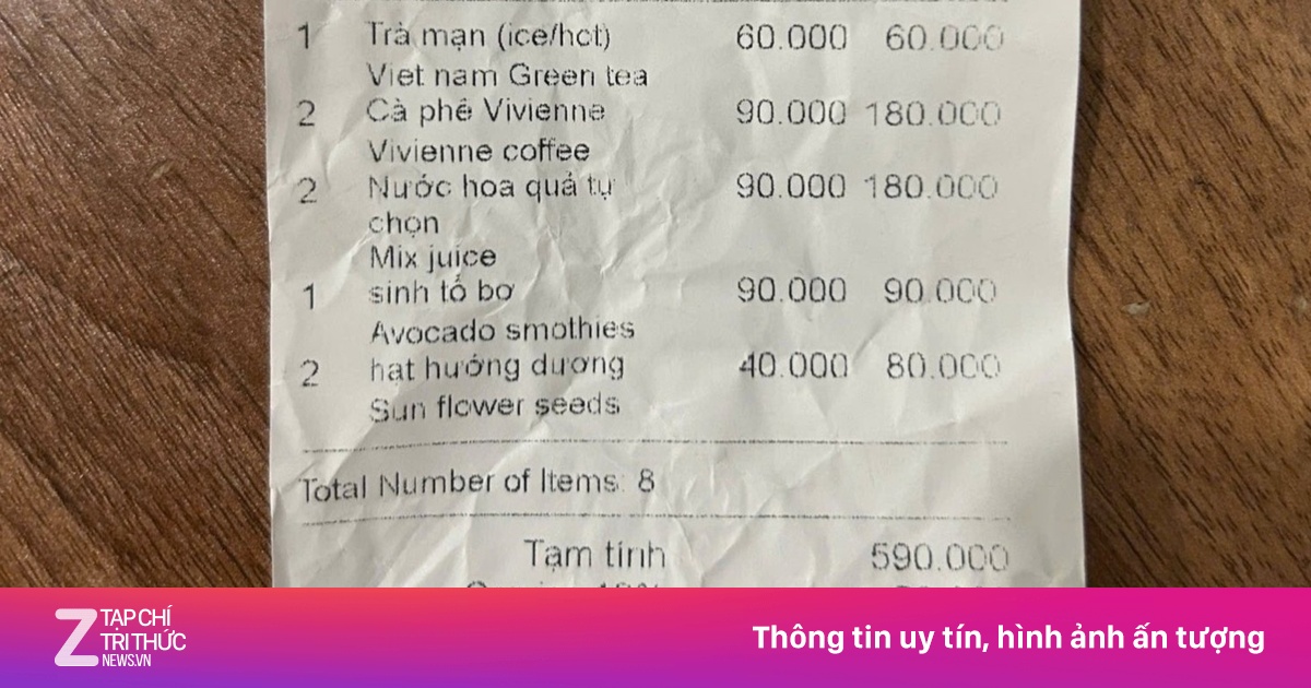 Quán cà phê Hà Nội bị tố lừa khách, 'chặt chém' 6 ly nước 650.000 đồng