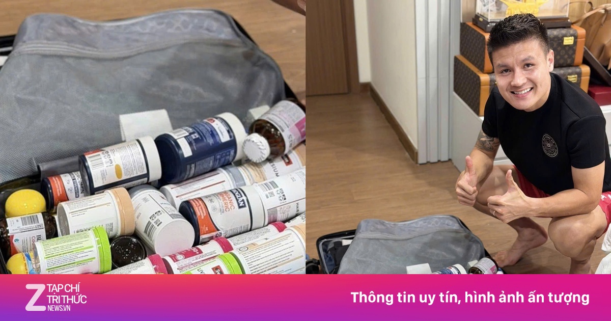 Ồn ào quanh bức ảnh chiếc vali đầy TPCN xách tay của Quang Hải