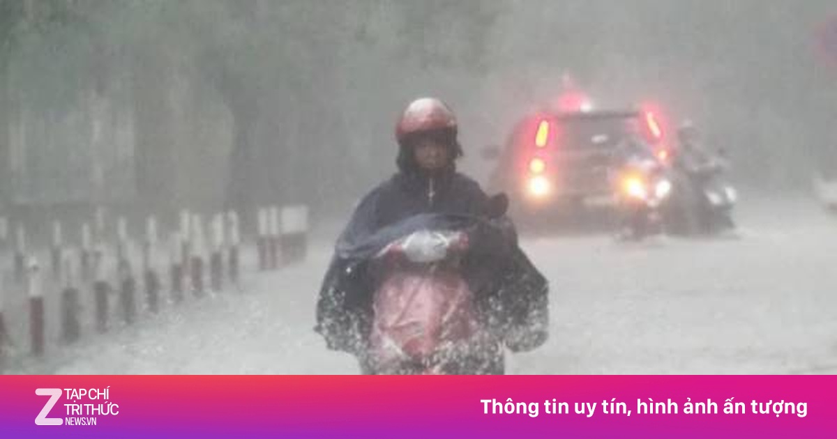 Thời tiết ngày 22/6: Khu vực Bắc Bộ có nơi mưa rất to