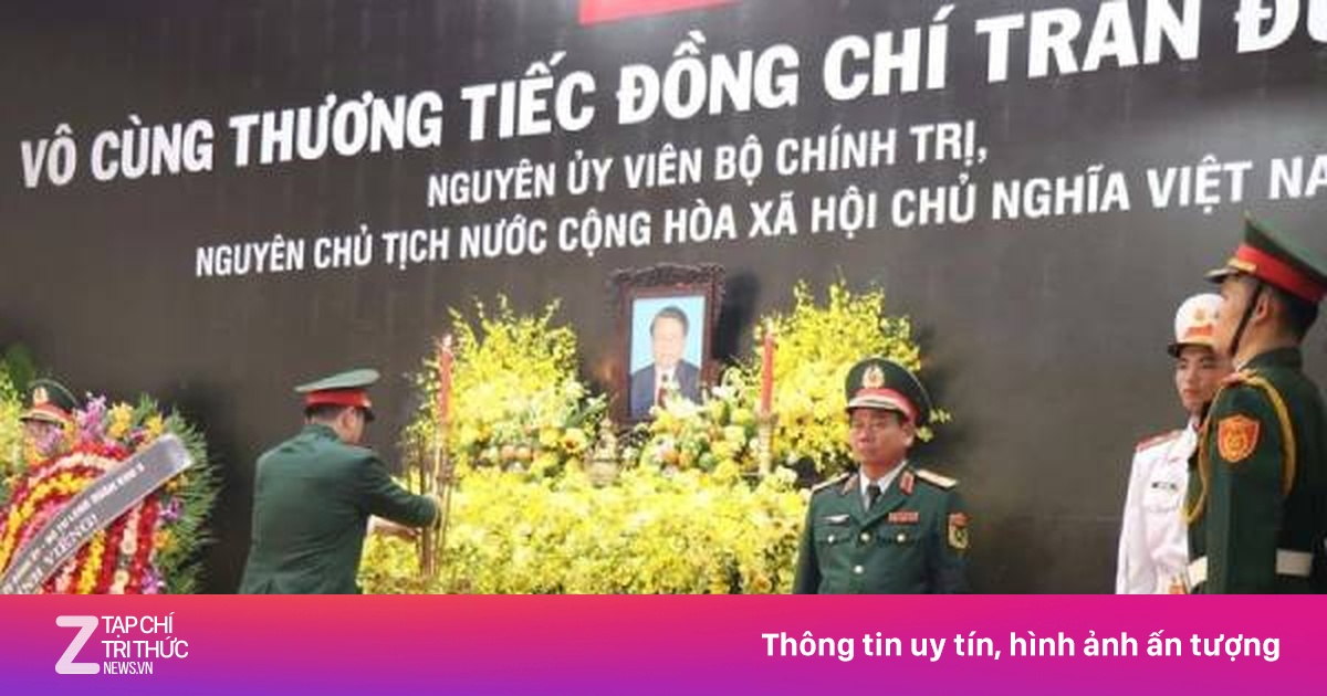Trang nghiêm Lễ viếng nguyên Chủ tịch nước Trần Đức Lương ở Quảng Ngãi