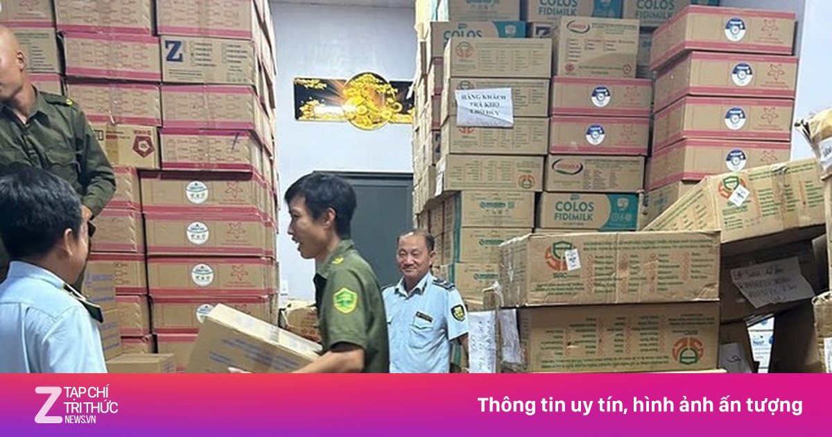 Phát hiện kho chứa gần 25 tấn sữa bột không rõ nguồn gốc