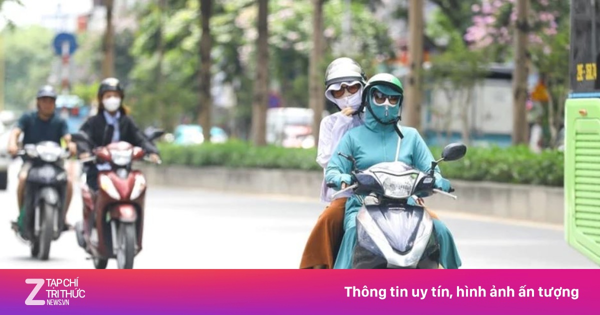 Nắng nóng gay gắt diện rộng, có nơi trên 38 độ C
