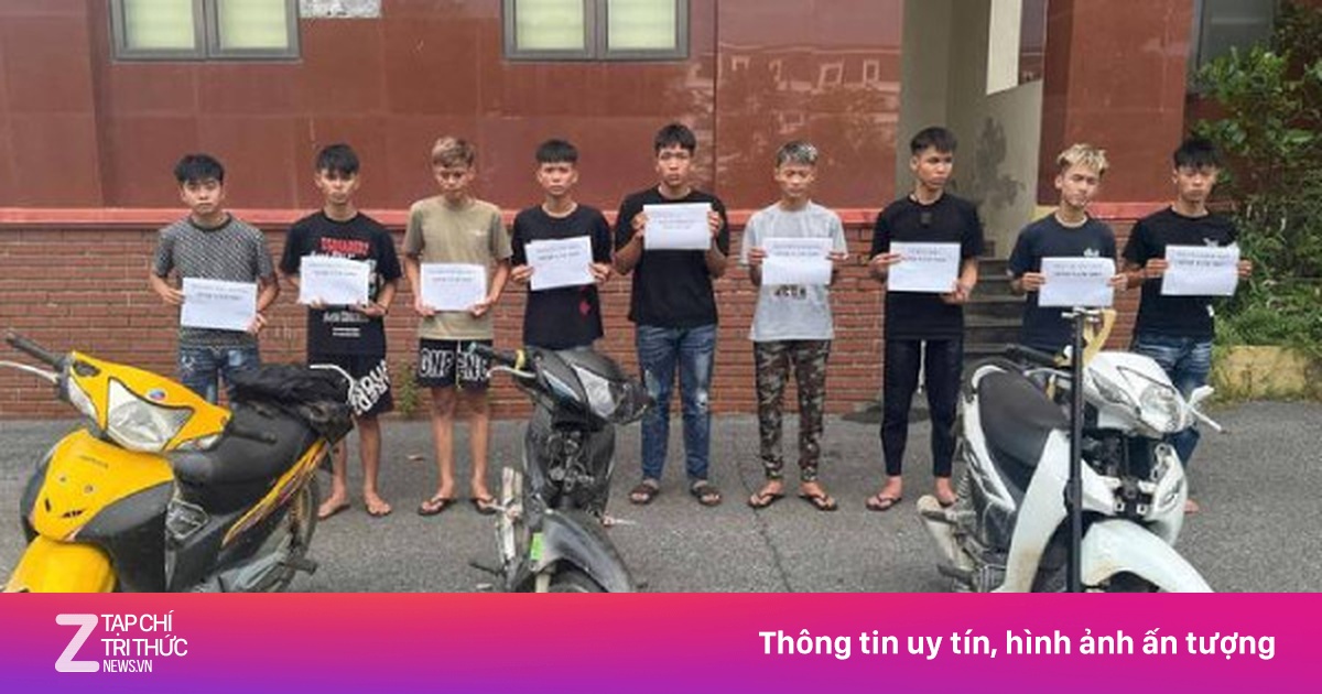 Tạm giữ 9 thanh niên mang hung khí gây tai nạn giao thông