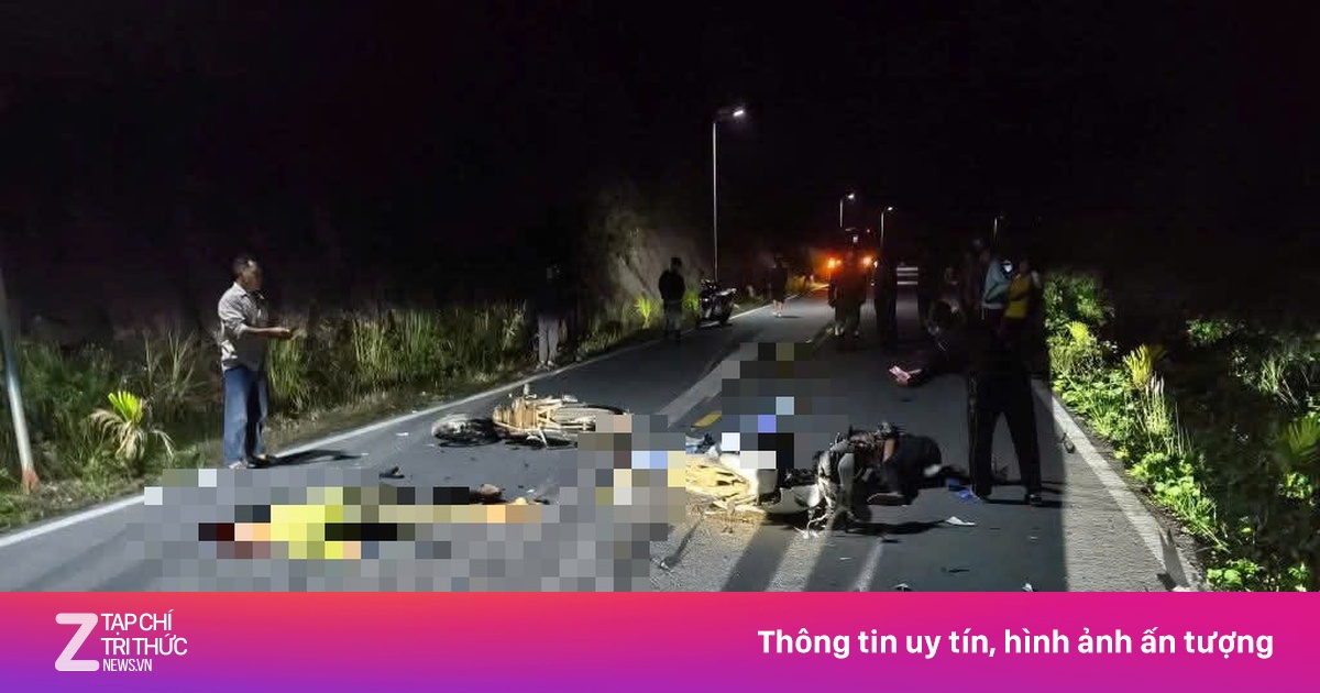 Va chạm xe máy trong đêm khiến 3 người thương vong ở Quảng Ninh