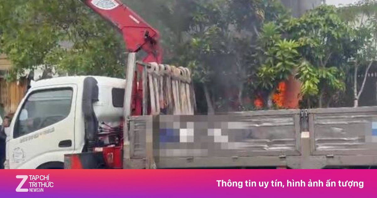 Xe cẩu vướng dây điện phát nổ ở Lâm Đồng, tài xế trẻ tử vong thương tâm