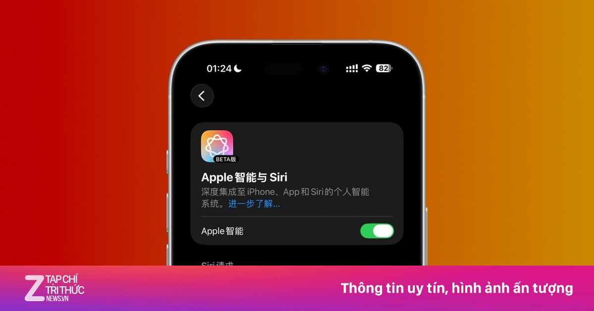 Apple Intelligence xuất hiện rồi biến mất nhanh chóng trên iPhone tại Trung Quốc