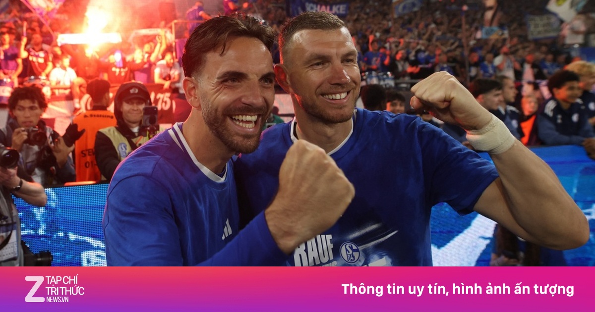 Dzeko cùng Schalke thăng hạng ở tuổi 40