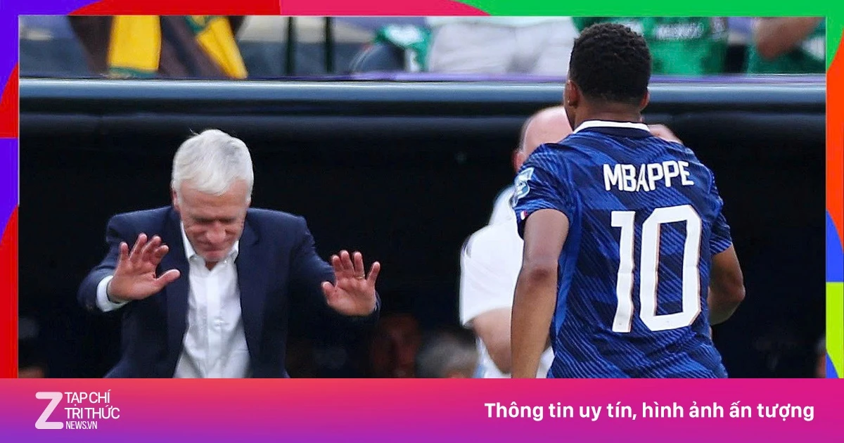 Khoảnh khắc World Cup: Deschamps nghiêng mình trước Mbappe