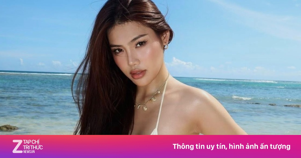 Á hậu Cẩm Ly gây sốt với mốt bikini siêu nhỏ trên bãi biển Bali