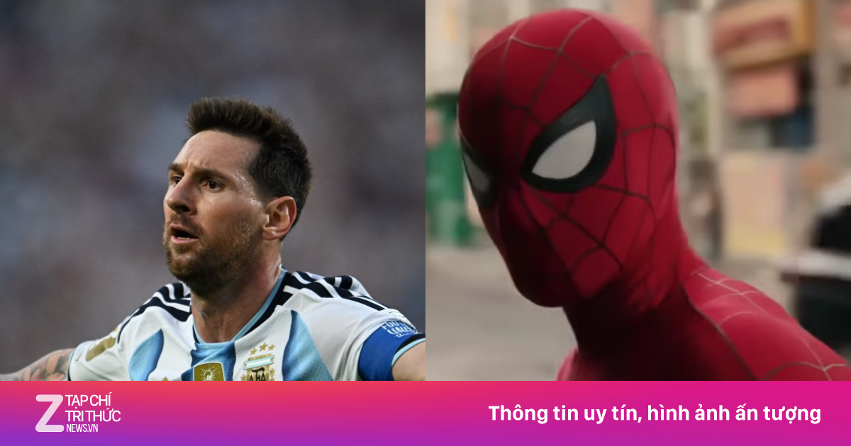 Messi gây sốt với 'Người Nhện'