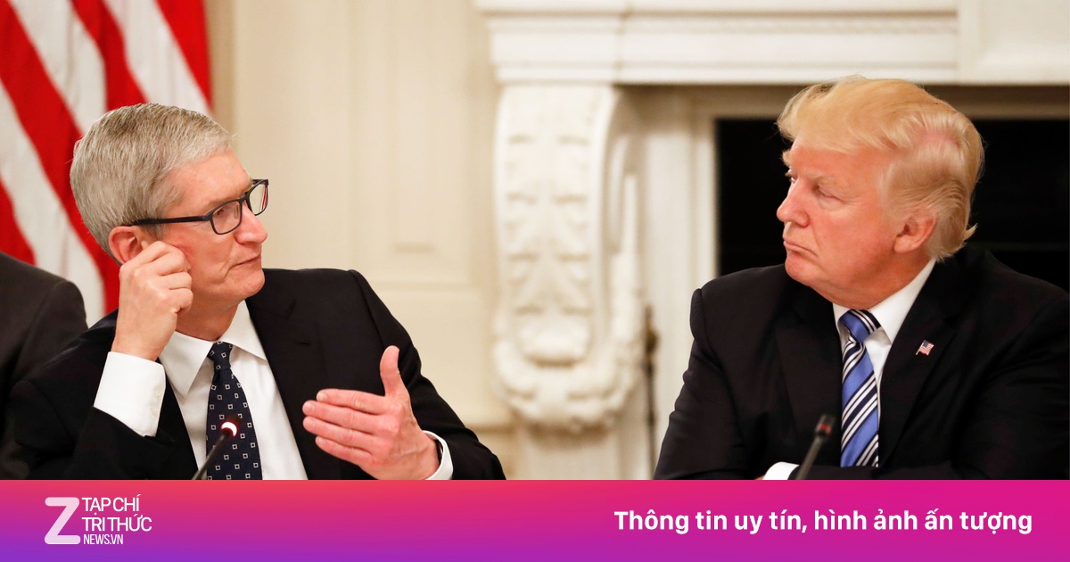 Ông Trump yêu cầu Apple nộp 25% thuế với iPhone không sản xuất ở Mỹ