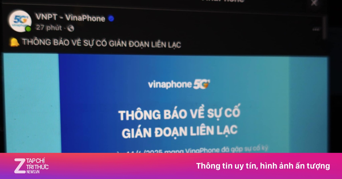 VinaPhone gặp sự cố trên cả nước, mạng vẫn chưa khôi phục