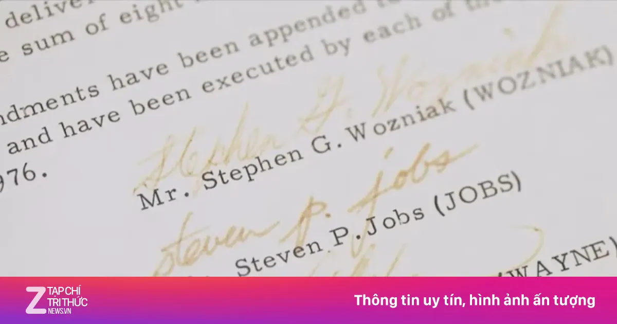 'Giấy khai sinh' của Apple được đấu giá lên đến 4 triệu USD