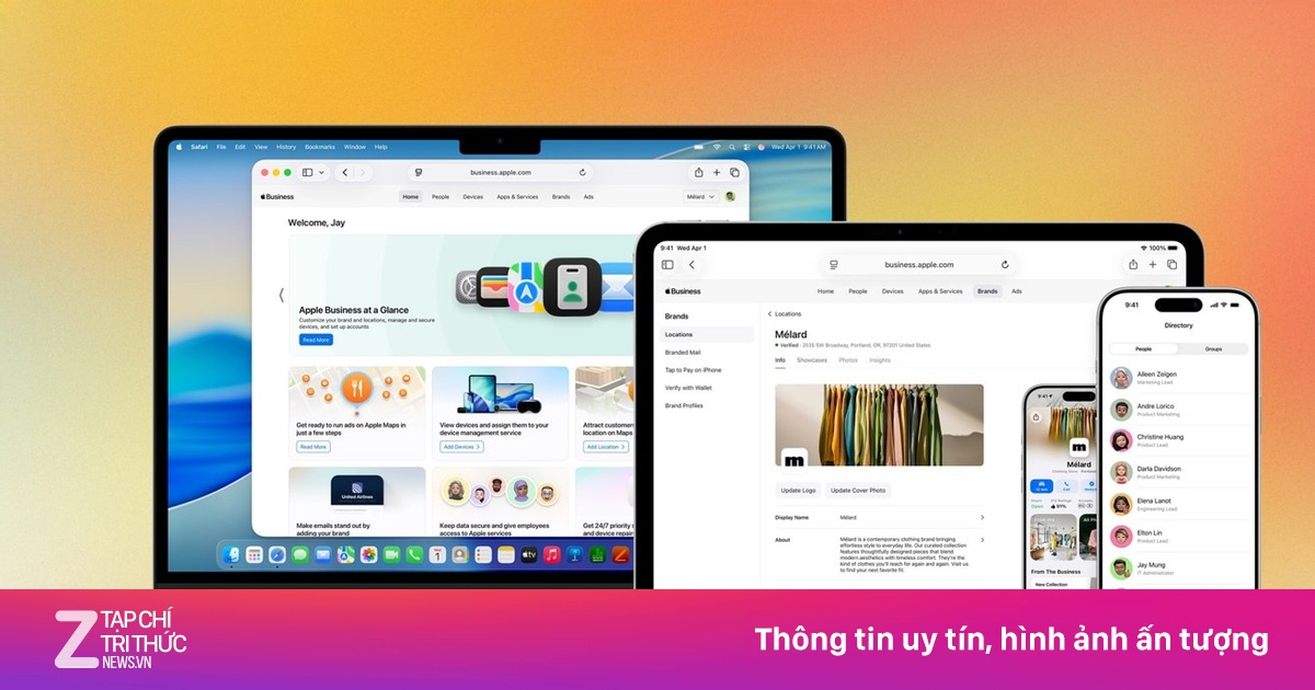 Apple ra mắt nền tảng quản trị doanh nghiệp miễn phí tích hợp đa tính năng
