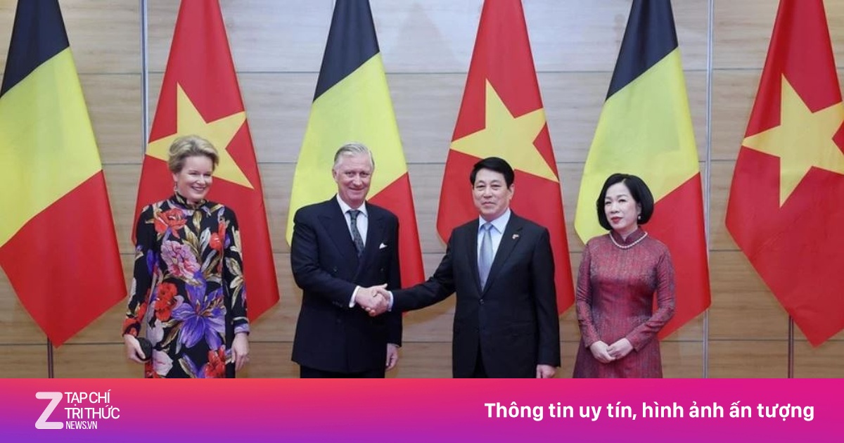 Chủ tịch nước Lương Cường chủ trì chiêu đãi cấp Nhà nước Nhà vua Bỉ