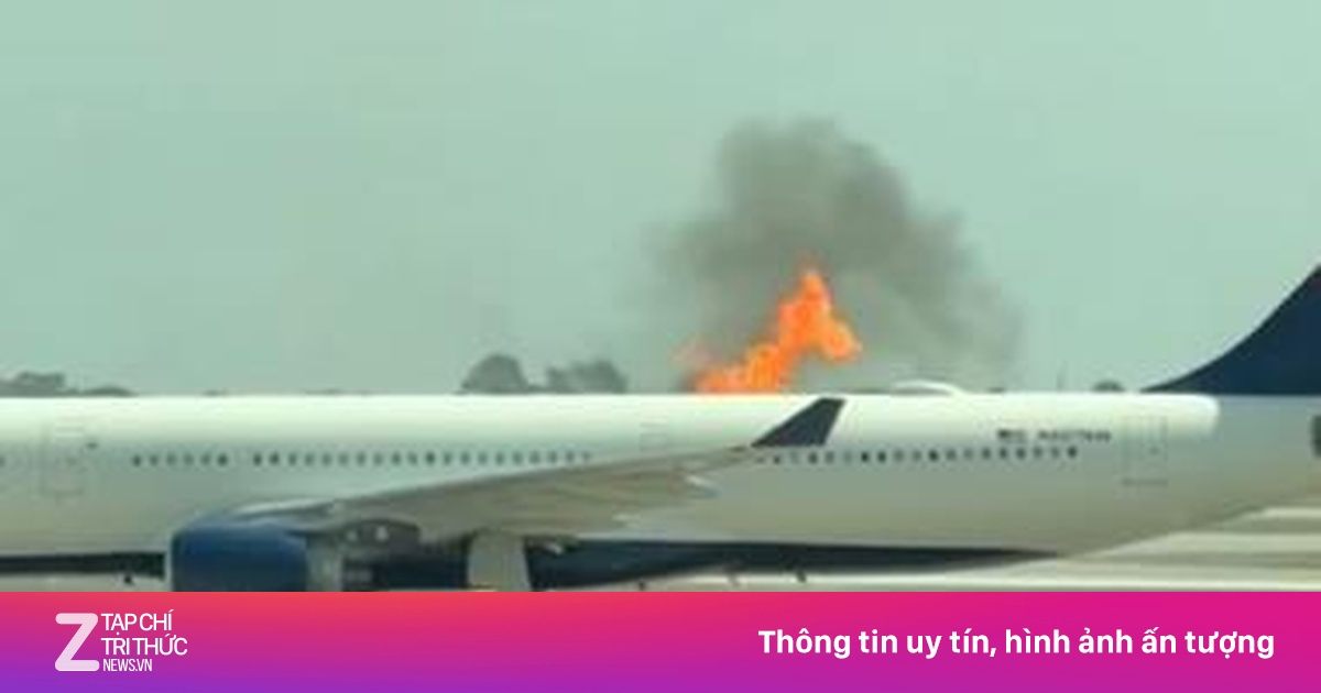 Máy bay Airbus A330 bốc cháy tại sân bay Orlando của Mỹ