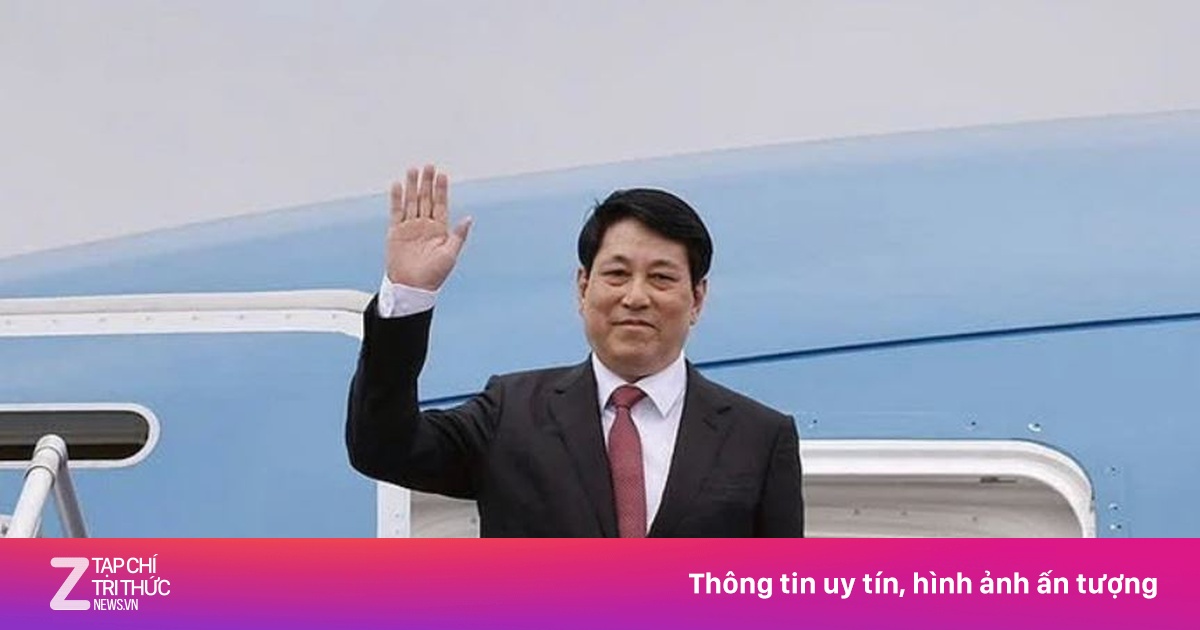 Chủ tịch nước Lương Cường lên đường thăm cấp Nhà nước đến Lào